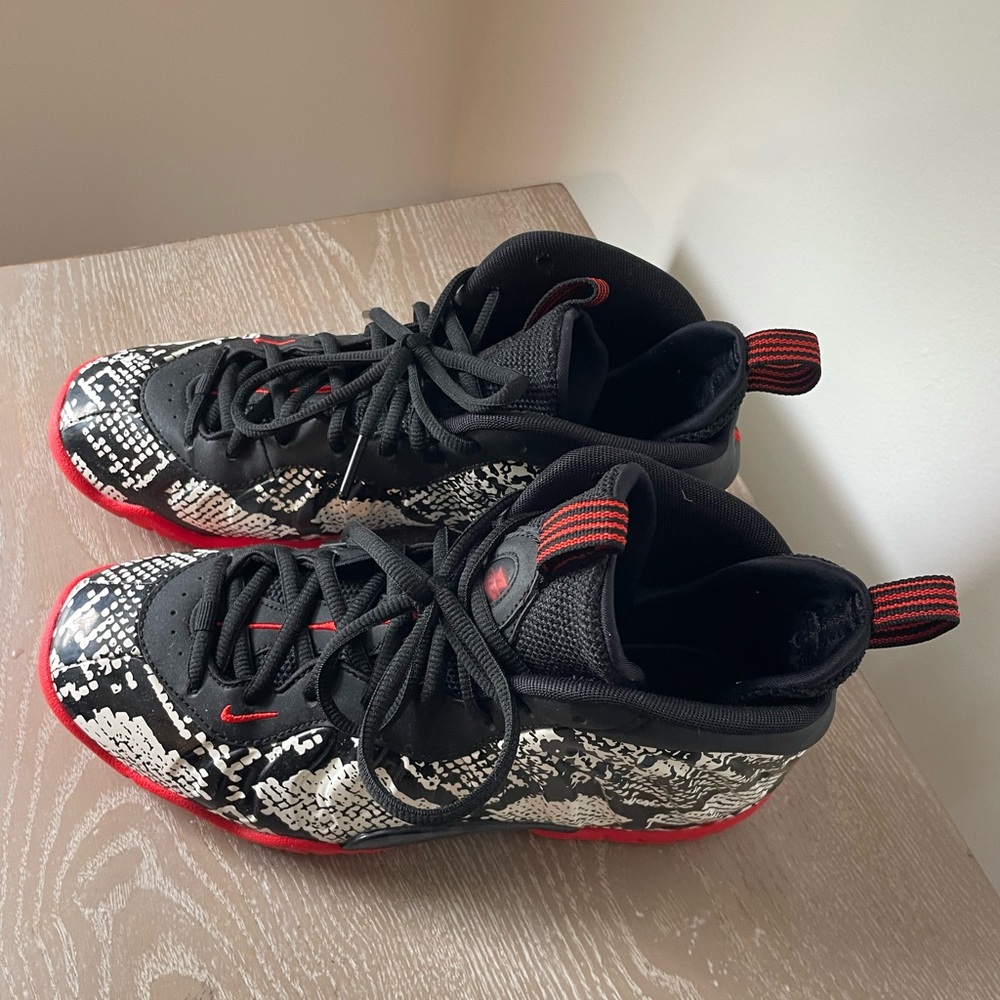 Stylish Black and Red Kids Shoes